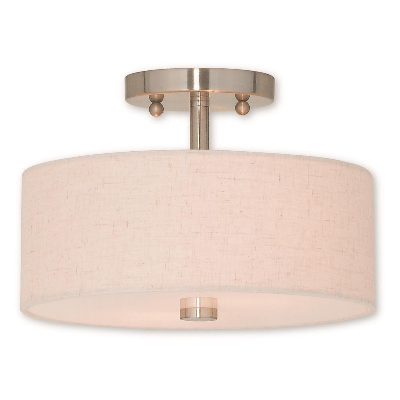 Monroe 11 Inch Semi Flush Mount by Livex Lighting